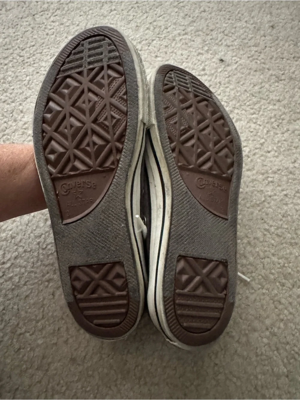 Converse white or size